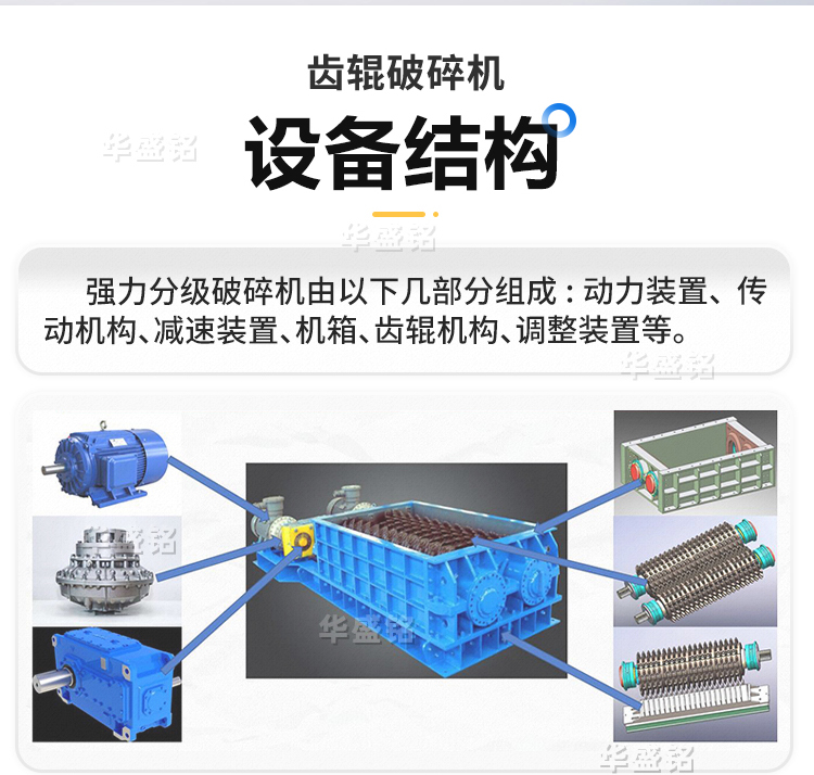 强力双齿辊破碎机